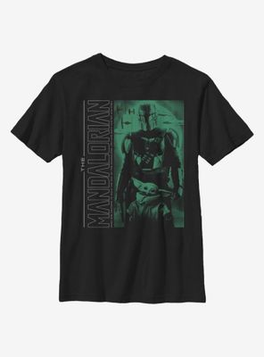 Star Wars The Mandalorian Child Hunter And Prey Youth T-Shirt