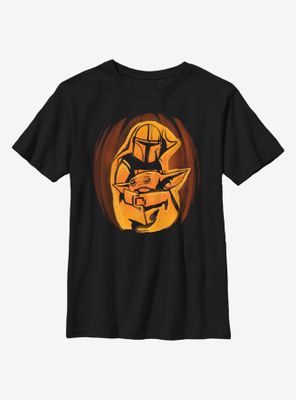 Star Wars The Mandalorian Child Pumpkin Youth T-Shirt
