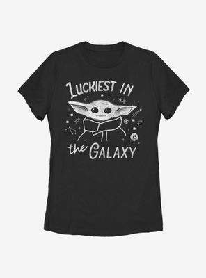 Star Wars The Mandalorian Luckiest Galaxy Child Womens T-Shirt