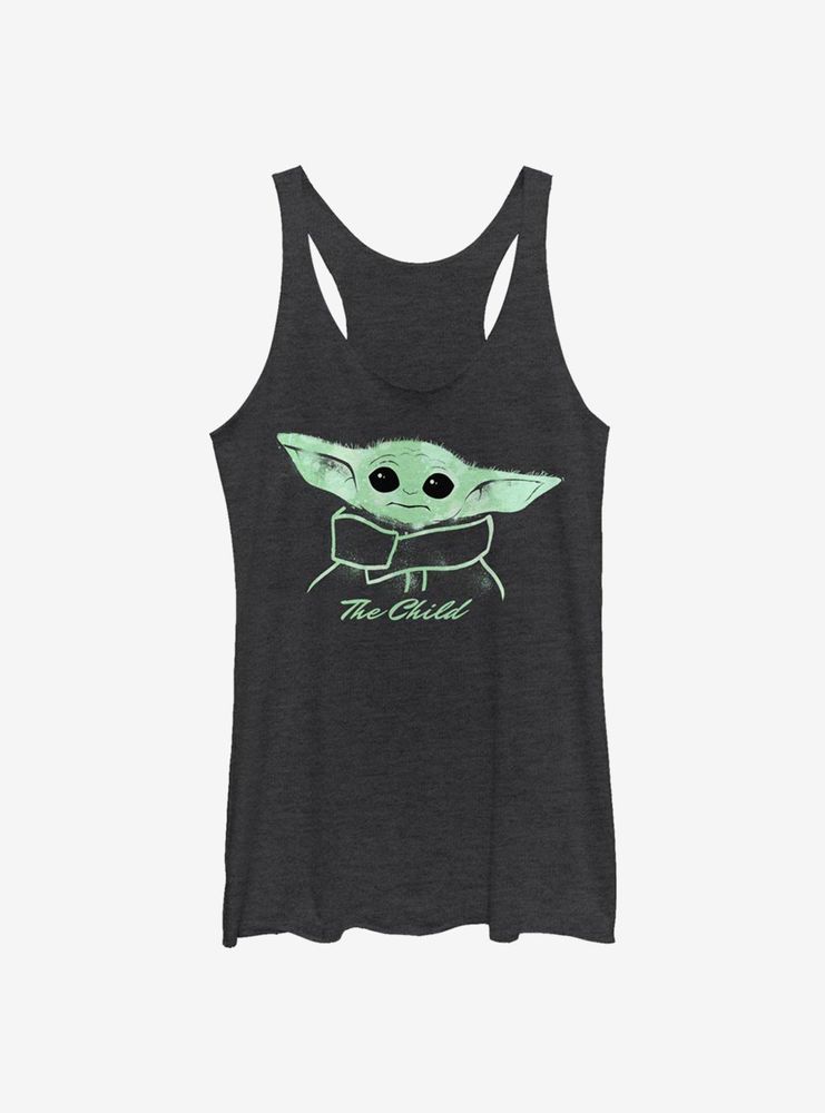 Star Wars The Mandalorian Painted Child Womens Tank Top