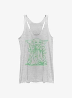Star Wars The Mandalorian Child Sketch Womens Tank Top