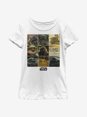 Star Wars The Mandalorian Child Grid Youth Girls T-Shirt