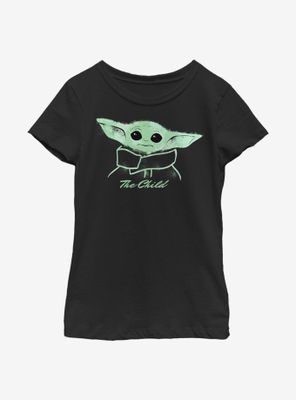 Star Wars The Mandalorian Painted Child Youth Girls T-Shirt