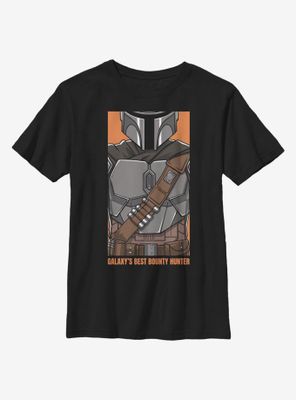 Star Wars The Mandalorian Galaxy's Best Bounty Hunter Youth T-Shirt