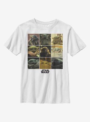 Star Wars The Mandalorian Child Grid Youth T-Shirt