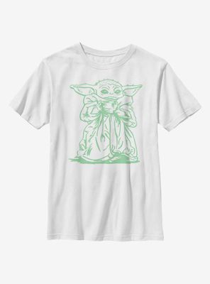 Star Wars The Mandalorian Child Sketch Youth T-Shirt