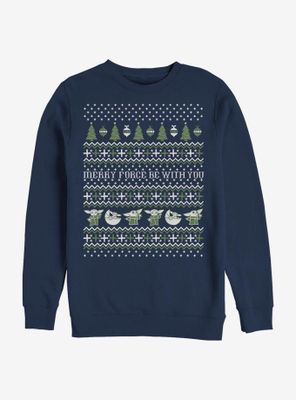 Star Wars The Mandalorian Child Merry Fore Ugly Sweater Sweatshirt
