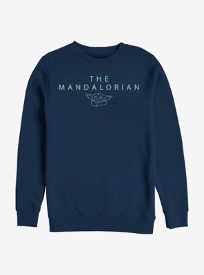 Star Wars The Mandalorian Child Simple Outline Sweatshirt