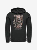 Star Wars The Mandalorian Retro Pop Poster Hoodie