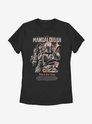 Star Wars The Mandalorian Retro Pop Poster Women T-Shirt