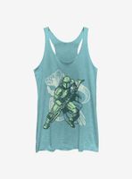 Star Wars The Mandalorian Crest Pose Womens Tank Top