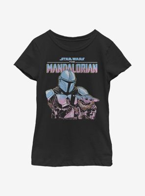 Star Wars The Mandalorian Child Lone Wolf Youth Girls T-Shirt