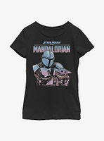 Star Wars The Mandalorian Child Lone Wolf Youth Girls T-Shirt