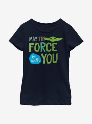 Star Wars The Mandalorian Child May Force Be With You Youth Girls T-Shirt
