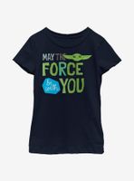 Star Wars The Mandalorian Child May Force Be With You Youth Girls T-Shirt