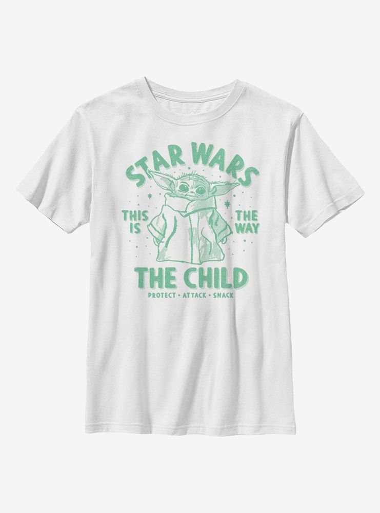 Star Wars The Mandalorian Brain Child Youth T-Shirt