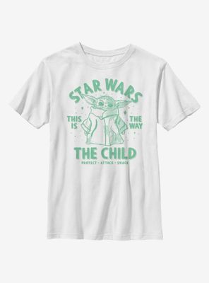 Star Wars The Mandalorian Brain Child Youth T-Shirt