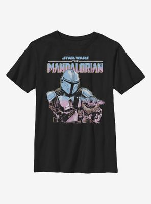 Star Wars The Mandalorian Child Lone Wolf Youth T-Shirt