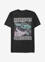 Star Wars The Mandalorian Child Grungy Photo T-Shirt