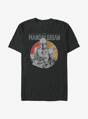Star Wars The Mandalorian Rider With Child T-Shirt