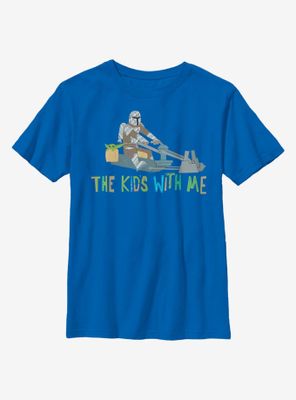 Star Wars The Mandalorian Child Kid's With Me Youth T-Shirt
