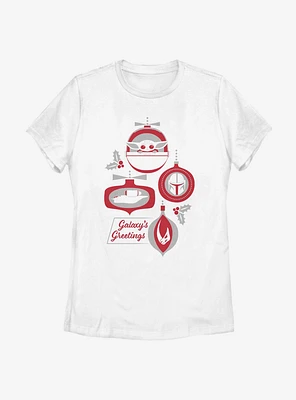 Star Wars The Mandalorian Child Galaxy's Greetings Women T-Shirt