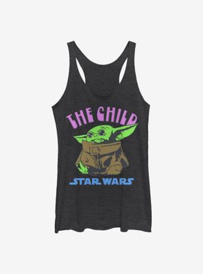 Star Wars The Mandalorian Child Pop Of Color Womens Tank Top