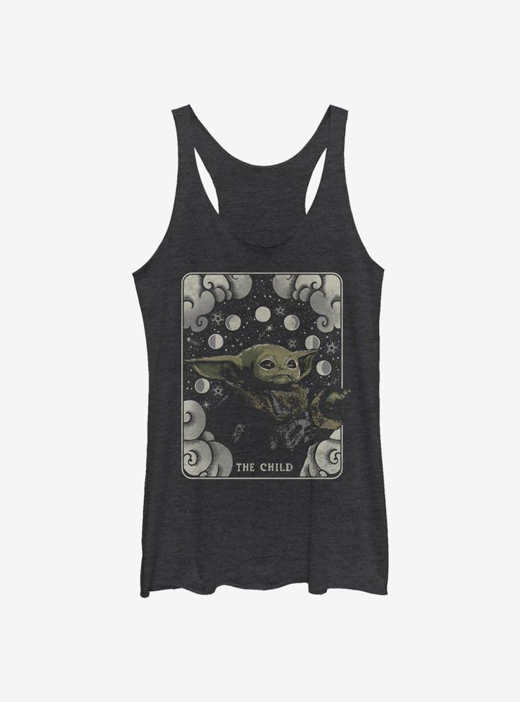 Star Wars The Mandalorian Child Tarot Womens Tank Top