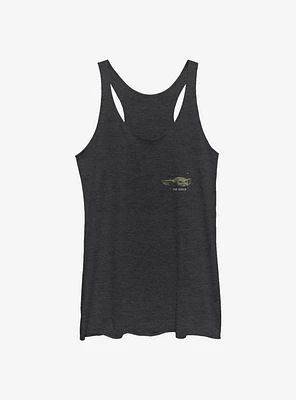 Star Wars The Mandalorian Child Tiny Face Womens Tank Top