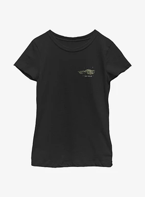 Star Wars The Mandalorian Child Tiny Face Youth Girls T-Shirt