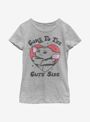 Star Wars The Mandalorian Child Come To Cute Side Youth Girls T-Shirt