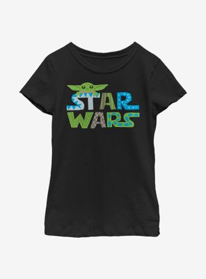 Star Wars The Mandalorian Child Word Design Youth Girls T-Shirt