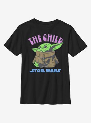Star Wars The Mandalorian Child Pop Of Color Youth T-Shirt