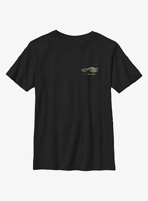 Star Wars The Mandalorian Child Tiny Face Youth T-Shirt