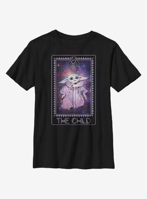 Star Wars The Mandalorian Child Cosmic Tarot Youth T-Shirt
