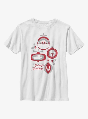 Star Wars The Mandalorian Child Galaxy's Greetings Youth T-Shirt