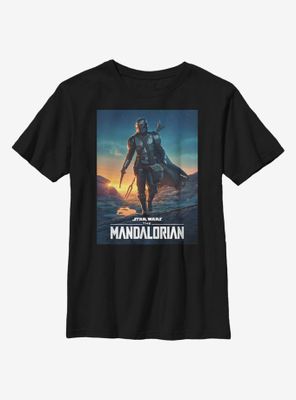 Star Wars The Mandalorian Poster Season Two Youth T-Shirt