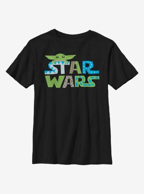 Star Wars The Mandalorian Child Word Design Youth T-Shirt