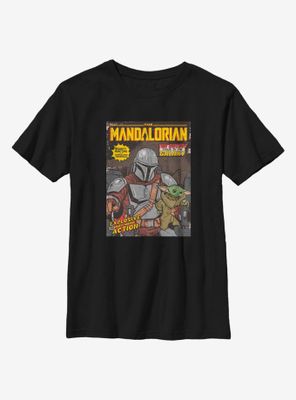 Star Wars The Mandalorian Child Comic Cover Youth T-Shirt