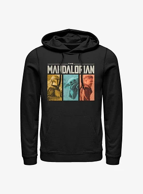 Star Wars The Mandalorian Group Panels Hoodie