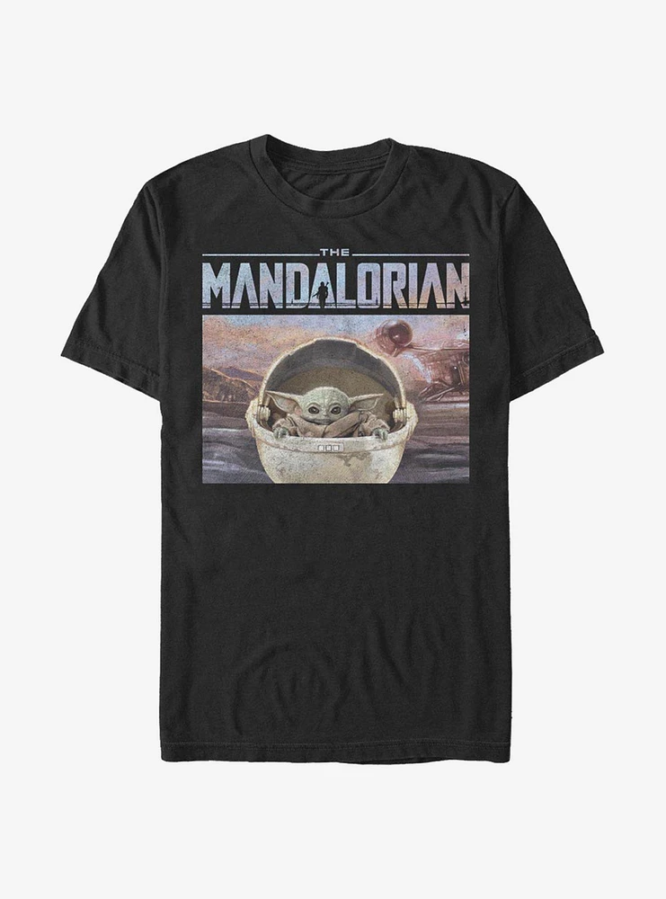 Star Wars The Mandalorian Child Head On T-Shirt
