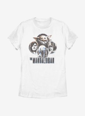 Star Wars The Mandalorian Group Circles Womens T-Shirt