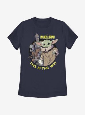 Star Wars The Mandalorian Three's A Charm Womens T-Shirt