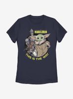 Star Wars The Mandalorian Three's A Charm Womens T-Shirt