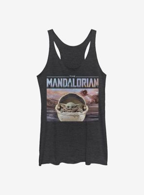 Star Wars The Mandalorian Child Head On Womens Tank Top