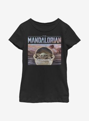 Star Wars The Mandalorian Child Head On Youth Girls T-Shirt