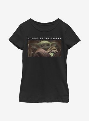 Star Wars The Mandalorian Cutest Galaxy Youth Girls T-Shirt