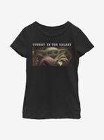 Star Wars The Mandalorian Cutest Galaxy Youth Girls T-Shirt