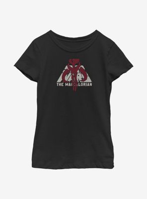 Star Wars The Mandalorian Logo Overlap Youth Girls T-Shirt