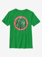 Star Wars The Mandalorian Christmas Bounty Youth T-Shirt